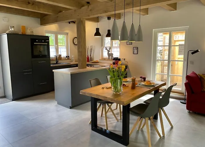 Dağ evi Waldblick Warendorf